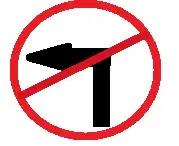 बायाँ  मोड्न  निषेध